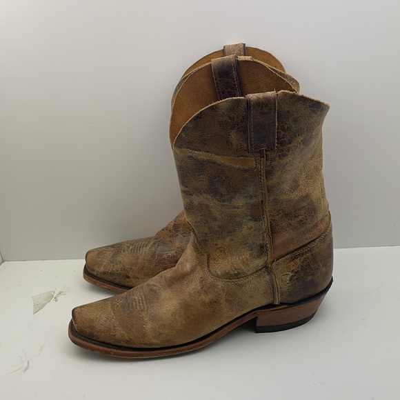 Justin Men’s Bent Rail Distressed Leather Cowboy Boots Size 13 - Picture 5 of 11